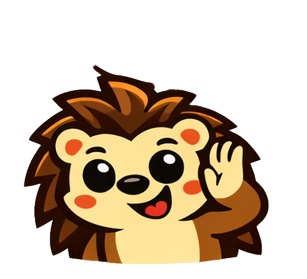 Yozhik waving goodbye