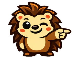 Yozhik pointing to the schedule